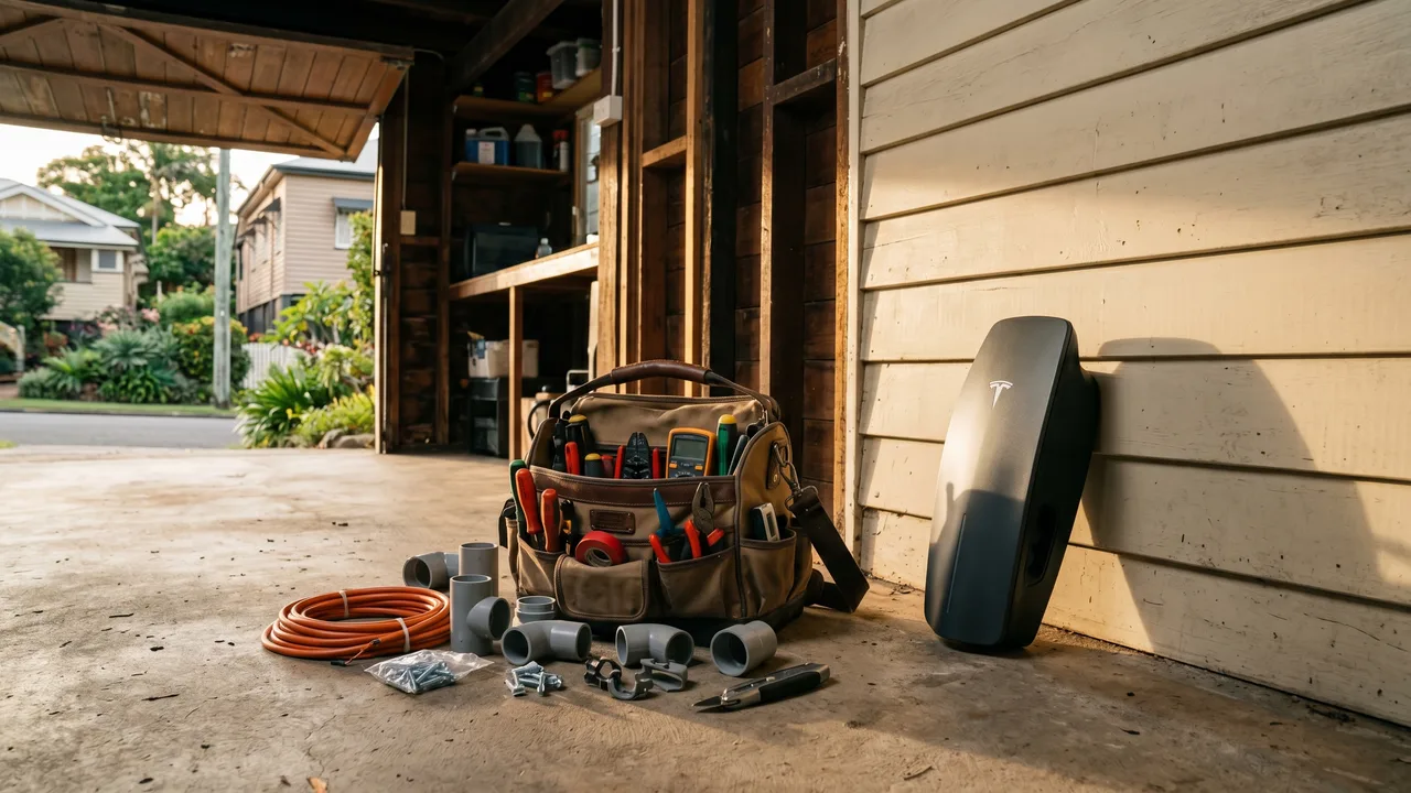What actually happens when an electrician installs an EV charger in Coorparoo? in Coorparoo