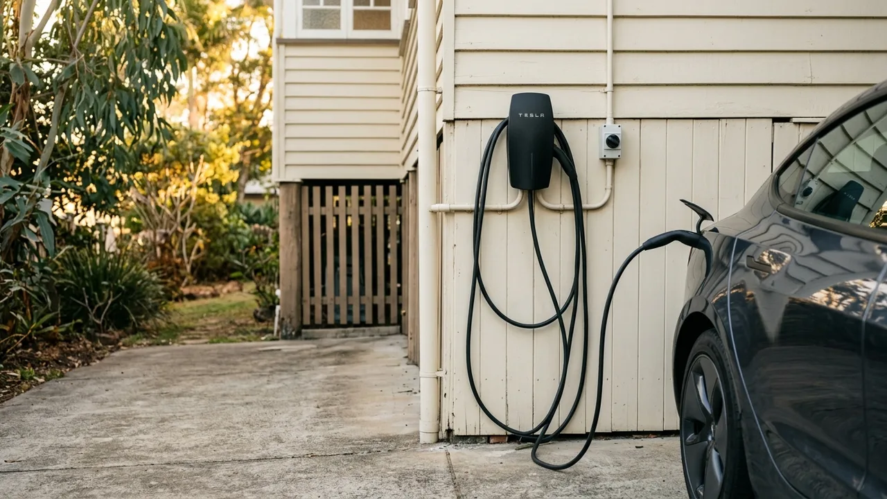 Brisbane ev charger installation detail relevant to "What actually happens when an electrician installs an EV charger in Coorparoo?"